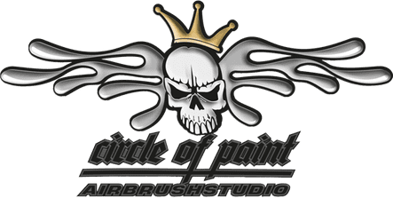 Logo circle of paint airbrushstudio